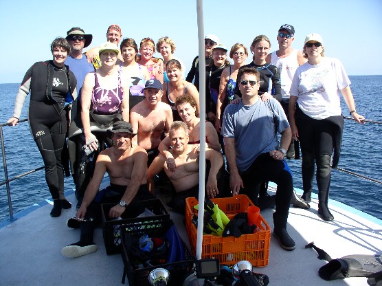Gobe Divers in La Paz, Mexico